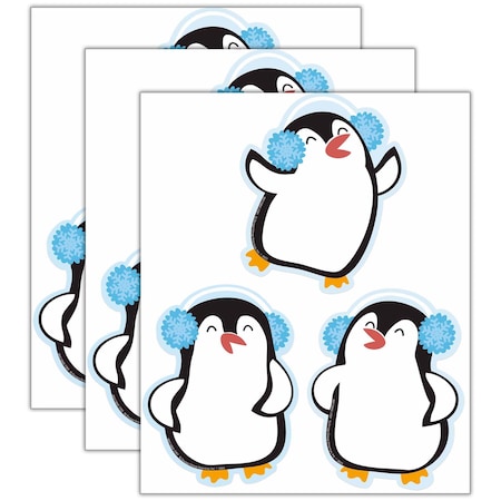 Eureka Winter Penguins Paper Cut-Outs, 108PK 841586